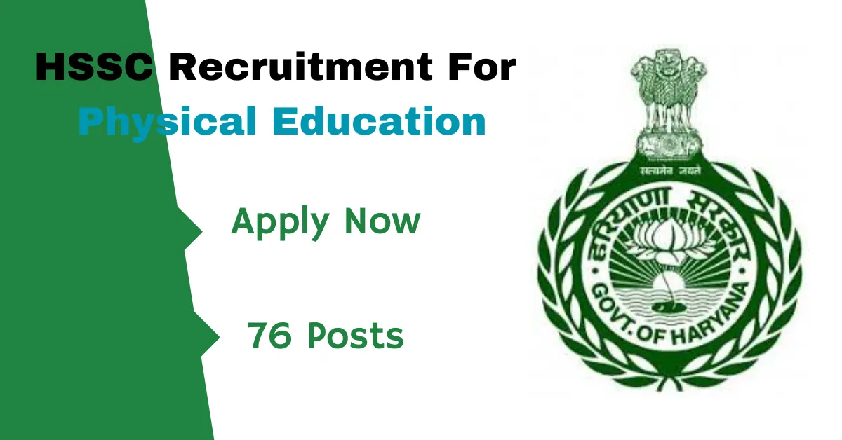 HSSC Recruitment For Physical Education