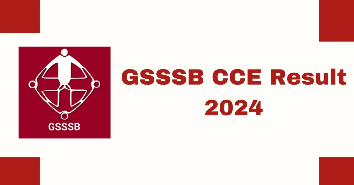 GSSSB CCE Result 2024