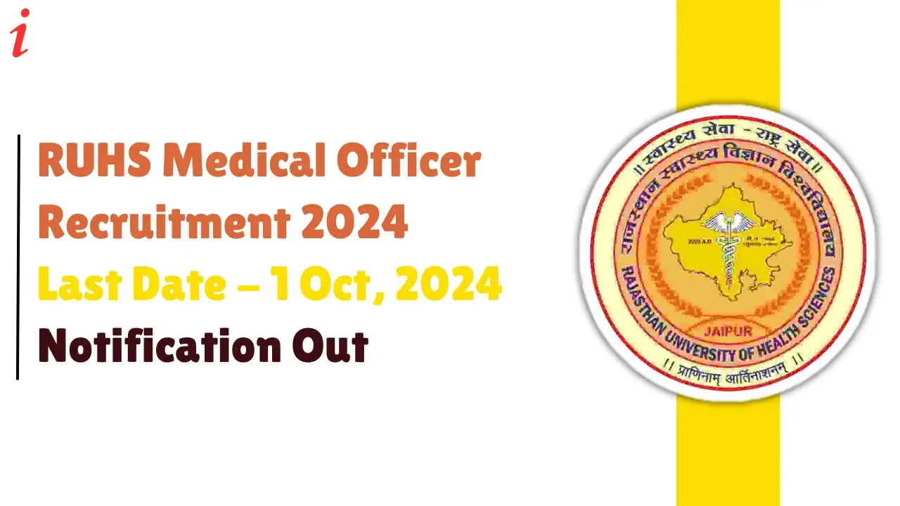 RUHS Medical Officer Recruitment 2024